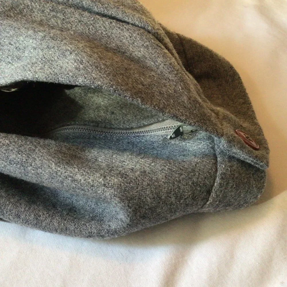 Cross Country Fashions - Gray Wool Mix Slacks - Picture 5 of 9